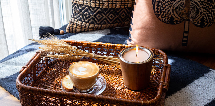 Teak Wood Candles
