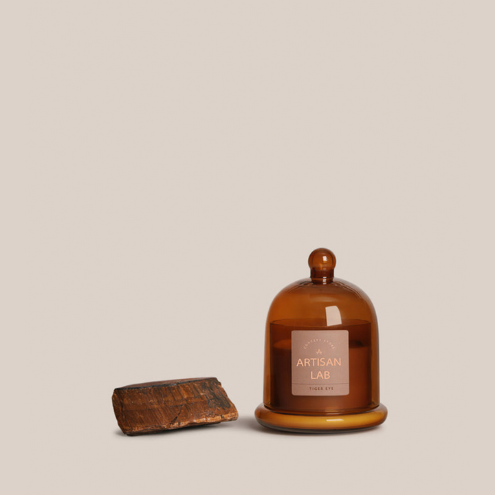 Tiger Eye Candle | Fragrance Crystal Candles | 13 x 19 cm