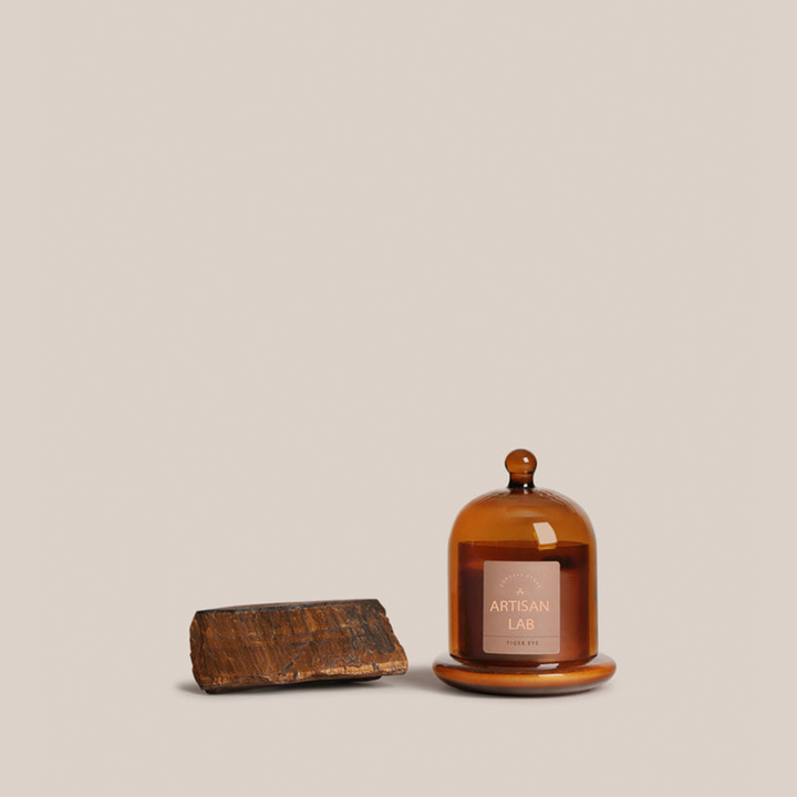 Tiger Eye Candle | Fragrance Crystal Candles | 13 x 19 cm