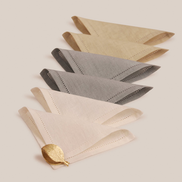 Grey Lino Cocktail Napkin | Table Linen