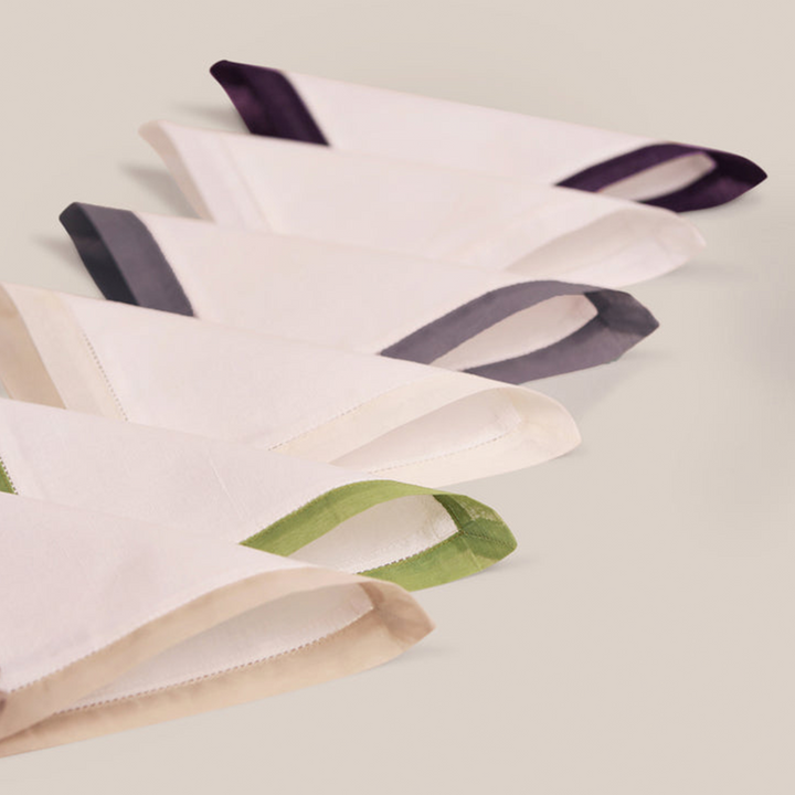 Purple Organdi Cocktail Napkin | Table Linen