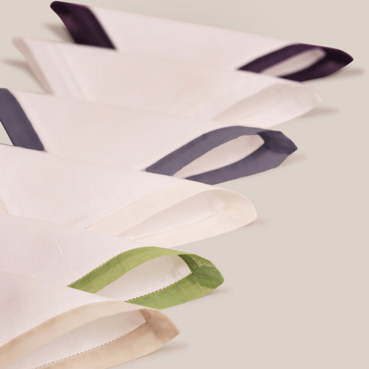 Purple Organdi Cocktail Napkin | Table Linen