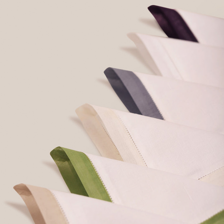 Purple Organdi Cocktail Napkin | Table Linen