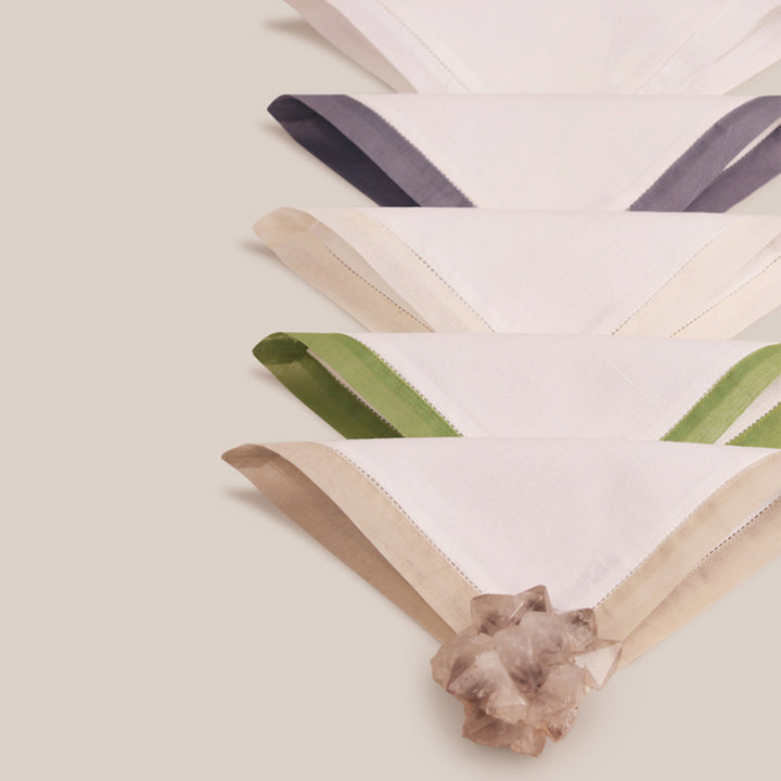 Green Organdi Cocktail Napkin | Table Linen