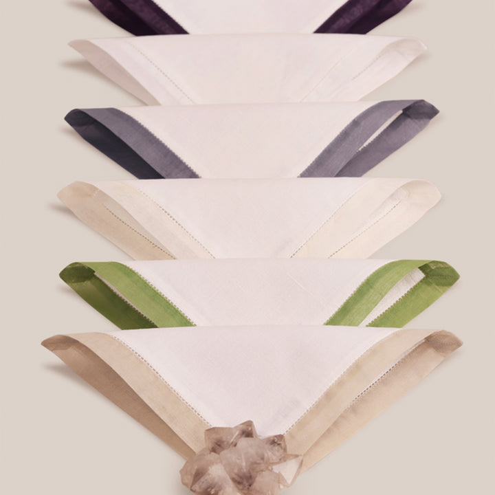 Green Organdi Cocktail Napkin | Table Linen