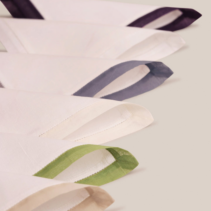 Green Organdi Cocktail Napkin | Table Linen