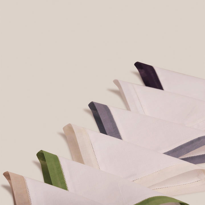 Green Organdi Cocktail Napkin | Table Linen