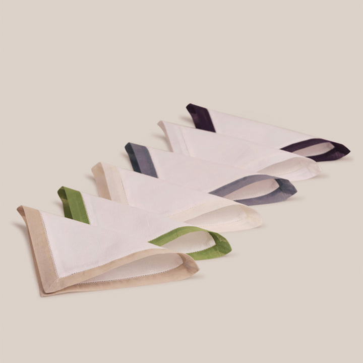 Green Organdi Cocktail Napkin | Table Linen