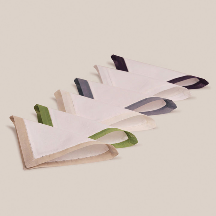 Purple Organdi Cocktail Napkin | Table Linen