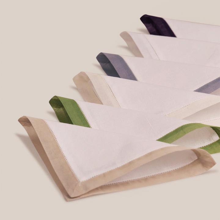 Green Organdi Cocktail Napkin | Table Linen