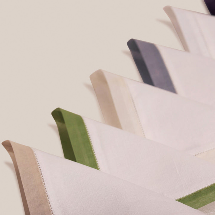 Green Organdi Cocktail Napkin | Table Linen