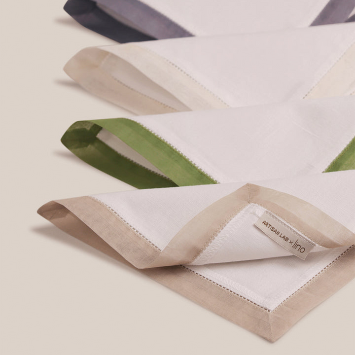Green Organdi Cocktail Napkin | Table Linen