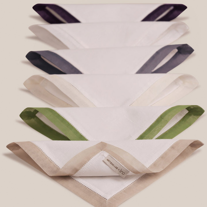 Purple Organdi Cocktail Napkin | Table Linen