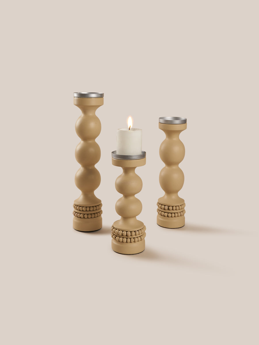 Perola Candle Stand Beige Artisanlab