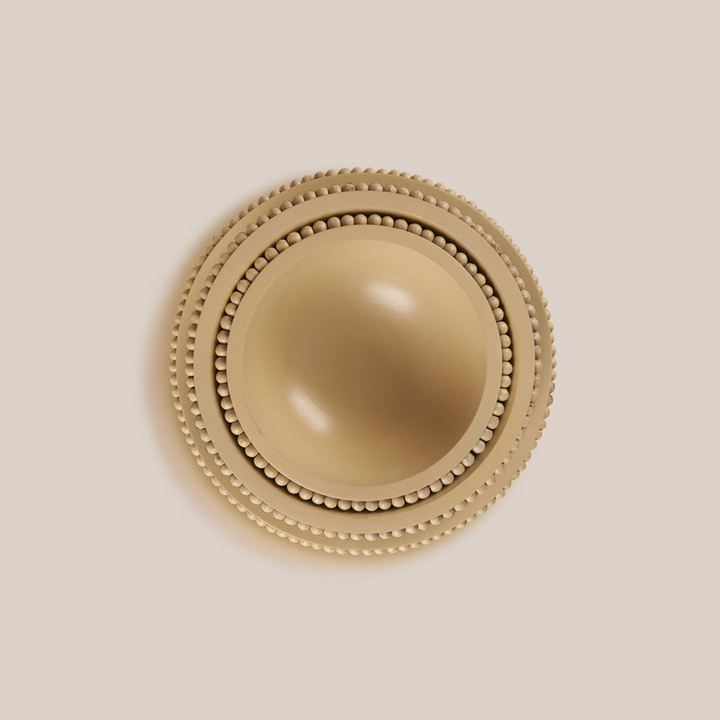 Perola Wooden Bowl- Beige | 32*11.5 CM