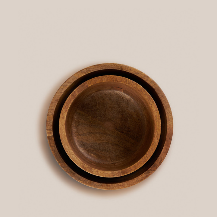 Brown Africana Wooden Bowl | Tableware | 26*9.5 CM