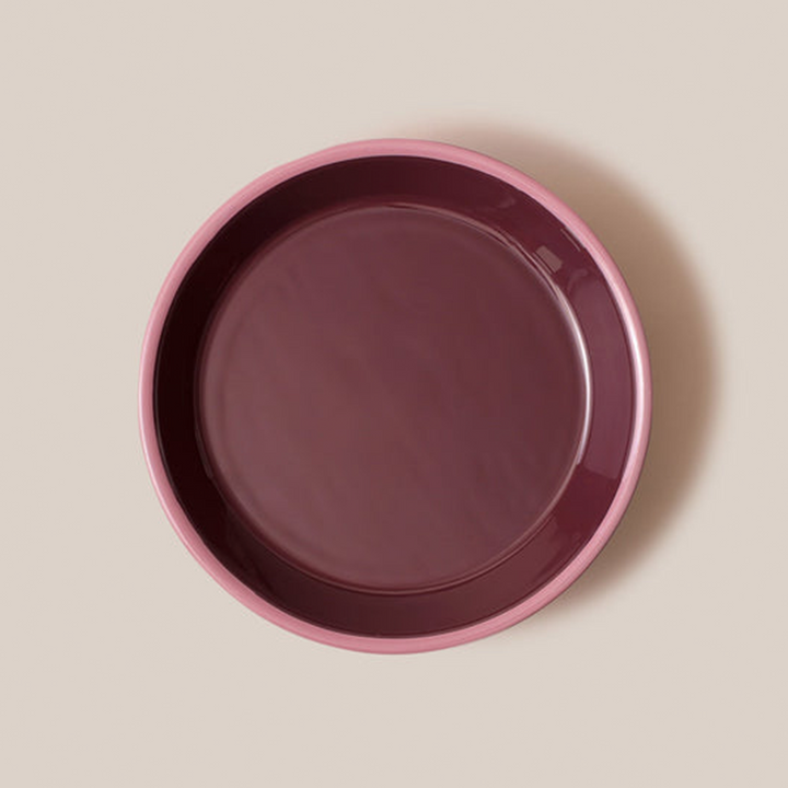 Amari Pedestal Platter Burgundy - M | Tableware