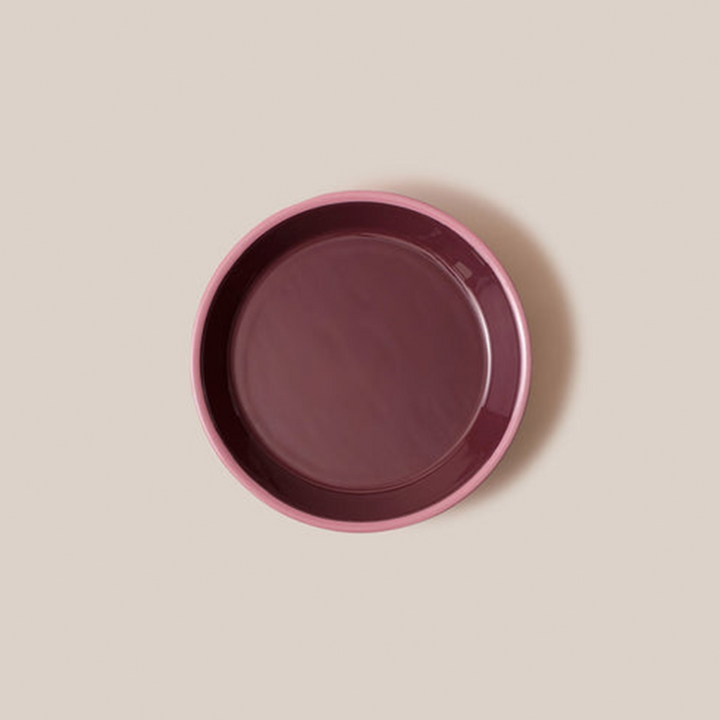 Amari Pedestal Platter Burgundy - M | Tableware