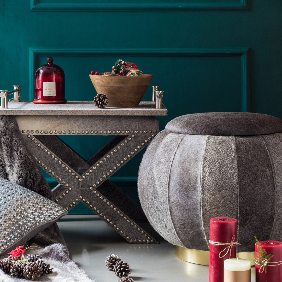 Nymeria Hairon Pouf | Furniture