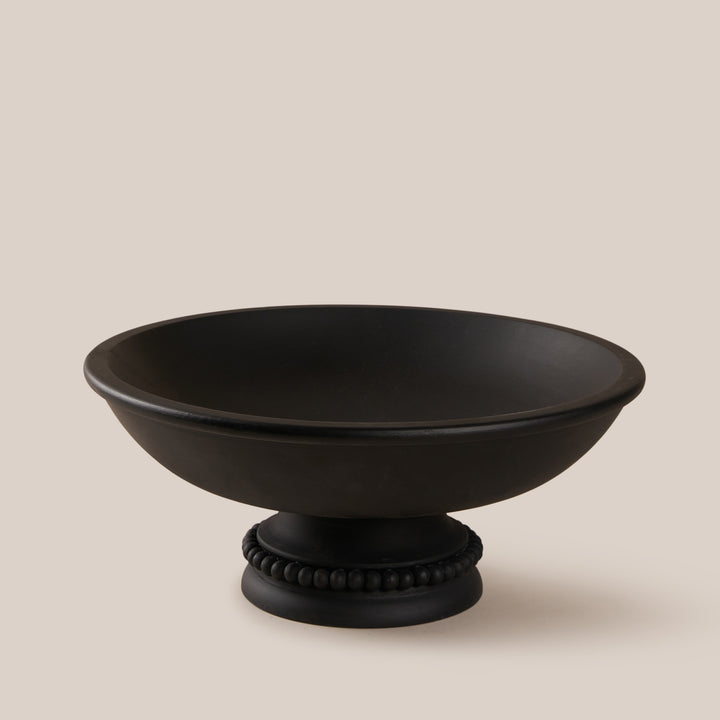 Perola Pedestal Bowl- Black | Tableware