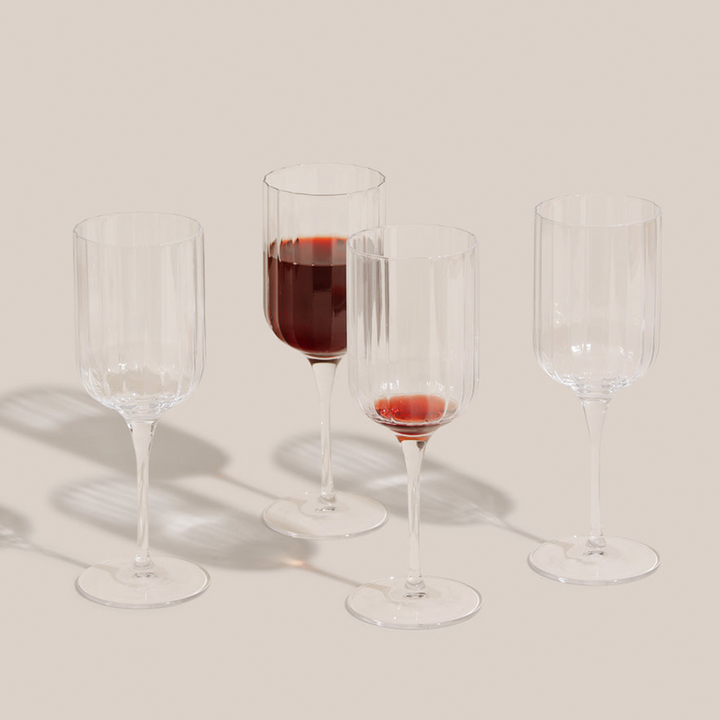 Stria Red Wine Glass - Rouge | Glassware