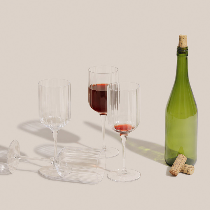 Stria Red Wine Glass - Rouge | Glassware
