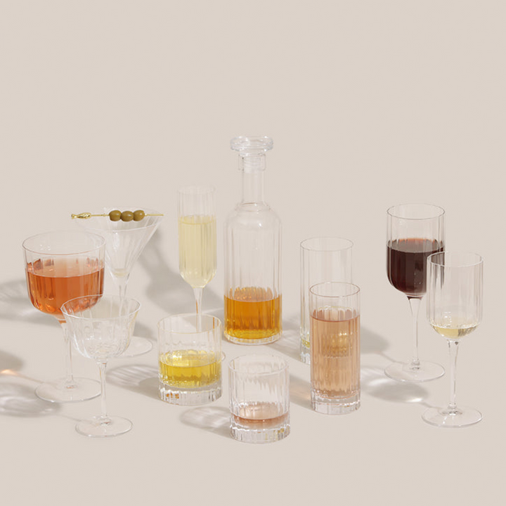 Stria Double Old Fashioned Glass - 33CL | Glassware