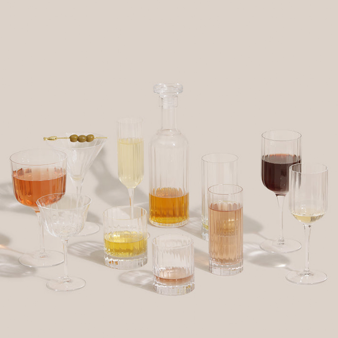 Stria Martini Glass | Glassware