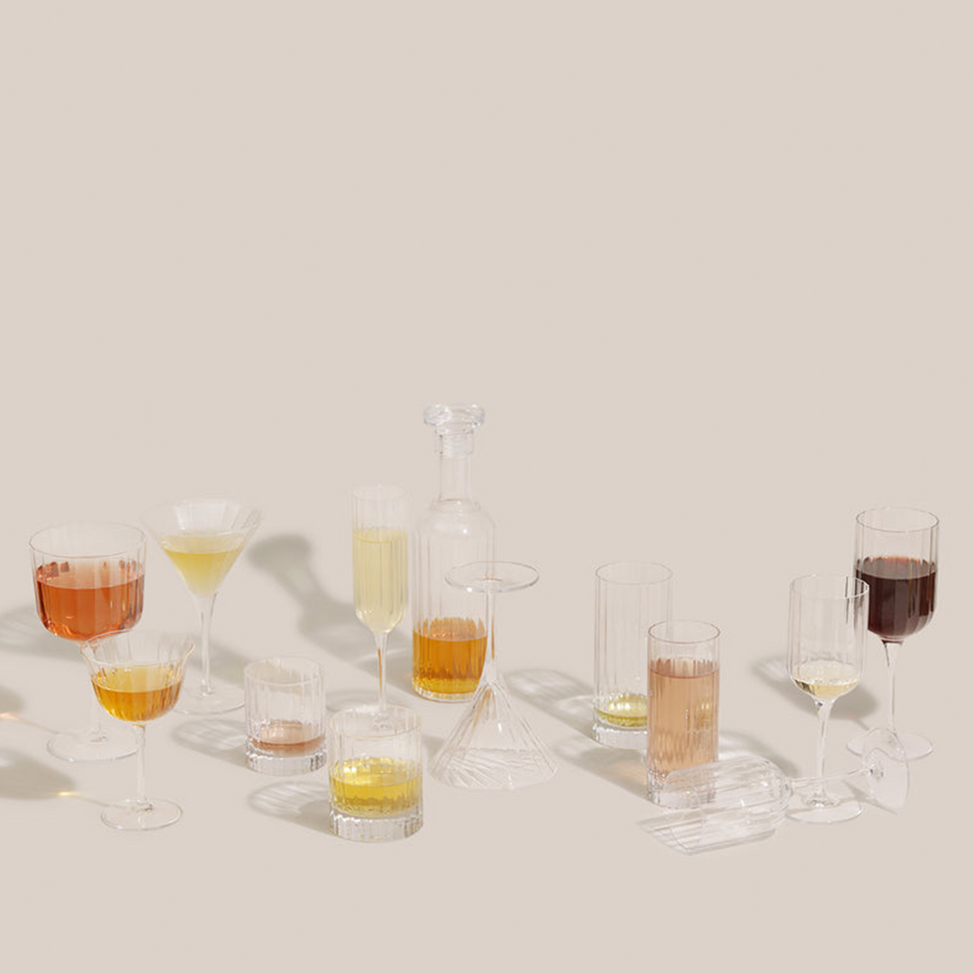 Stria Martini Glass | Glassware