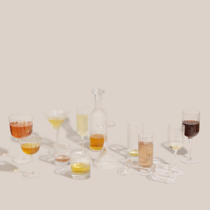 Stria Double Old Fashioned Glass - 33CL | Glassware