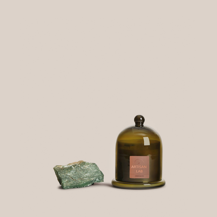 Aventurine Candle | Fragrance Crystal Candle | 11 x 16 cm