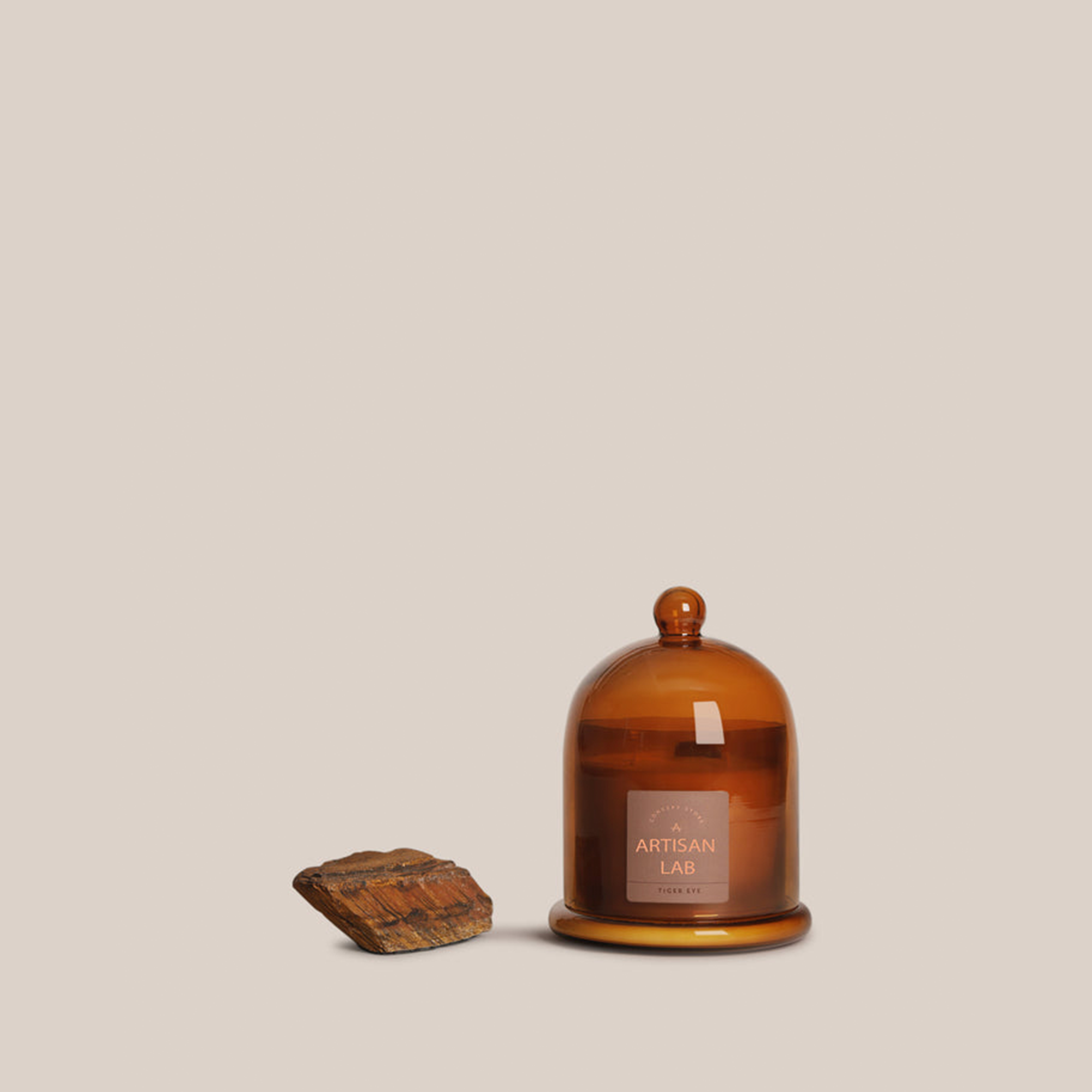 Tiger Eye Candle | Fragrance Crystal Candles | 9 x 11 cm
