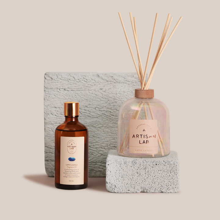 Lapis Lazuli Diffuser Set | Home Fragrance