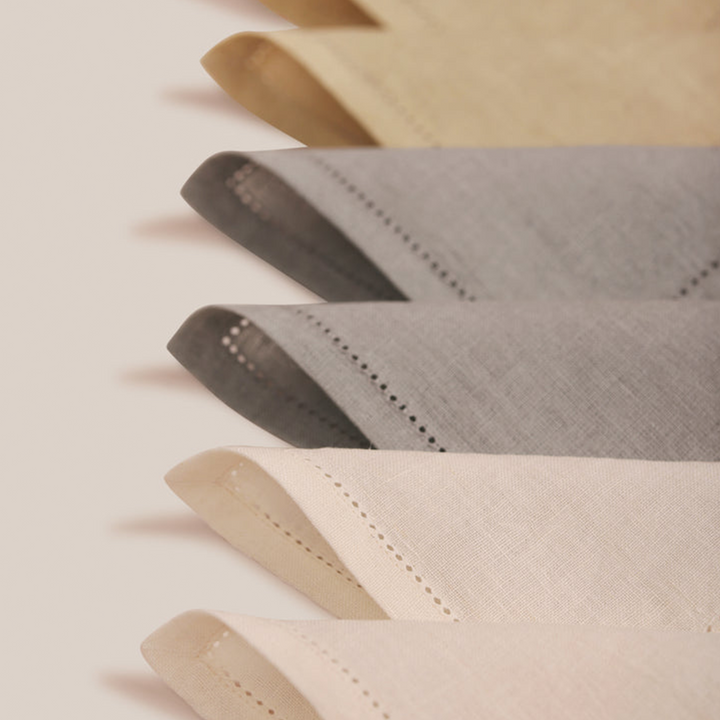Grey Lino Cocktail Napkin | Table Linen