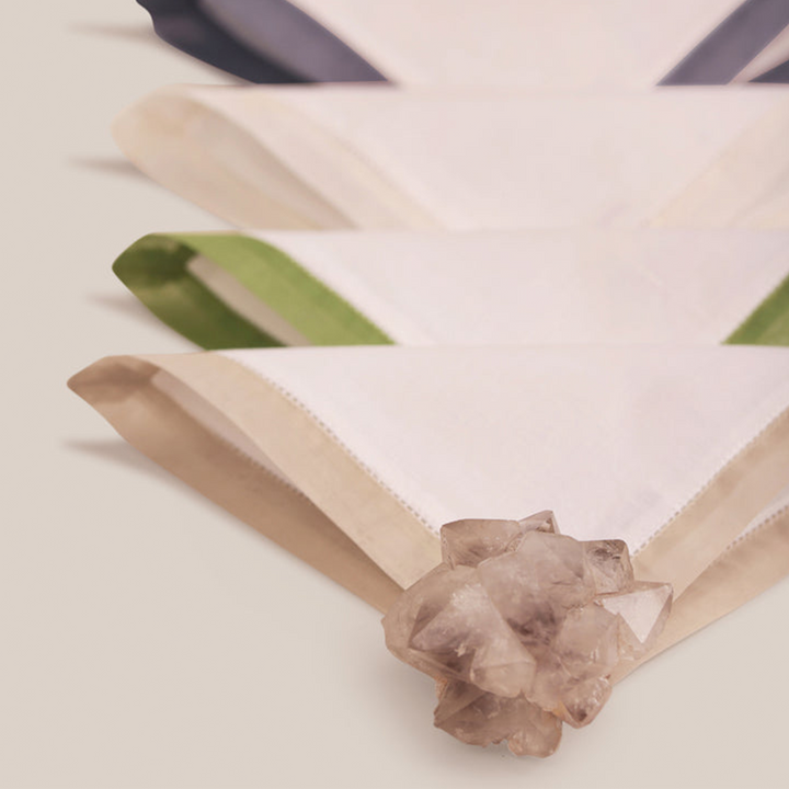 Grey Organdi Cocktail Napkin | Table Linen