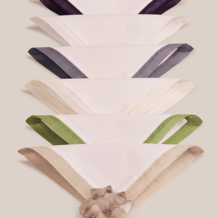 Purple Organdi Cocktail Napkin | Table Linen
