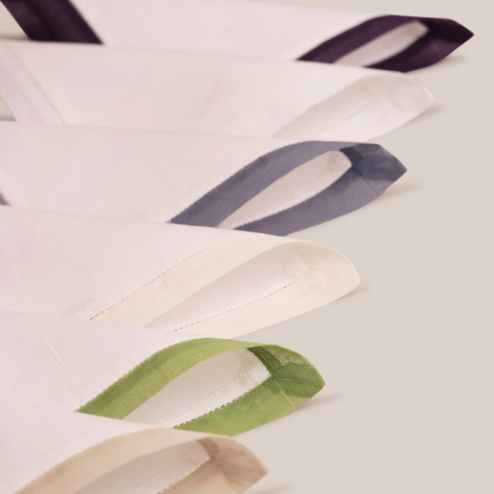 Grey Organdi Cocktail Napkin | Table Linen