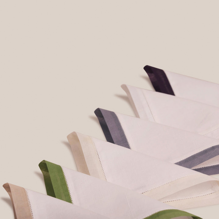Grey Organdi Cocktail Napkin | Table Linen