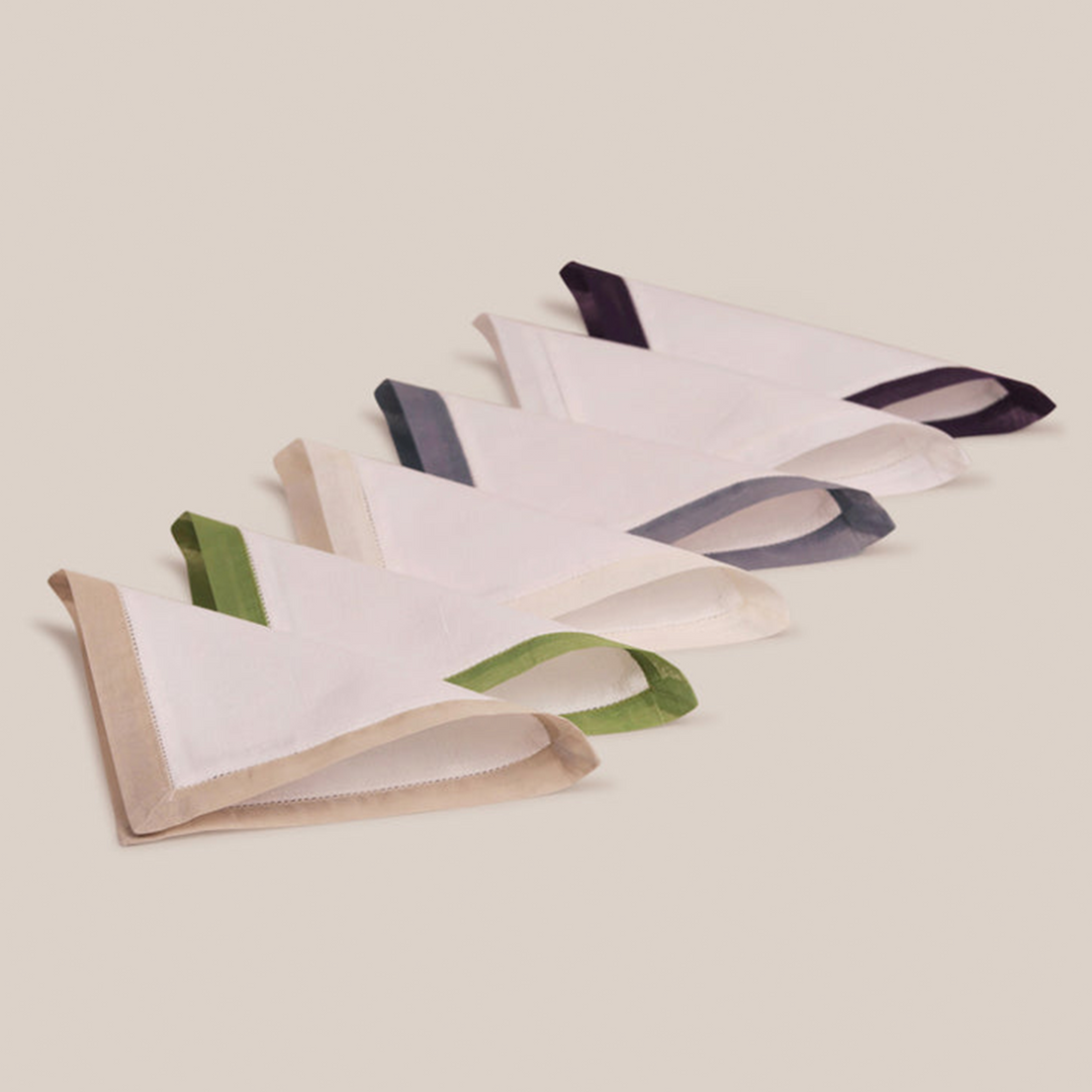 Grey Organdi Cocktail Napkin | Table Linen