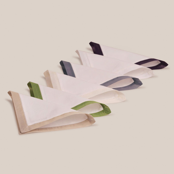 Grey Organdi Cocktail Napkin | Table Linen
