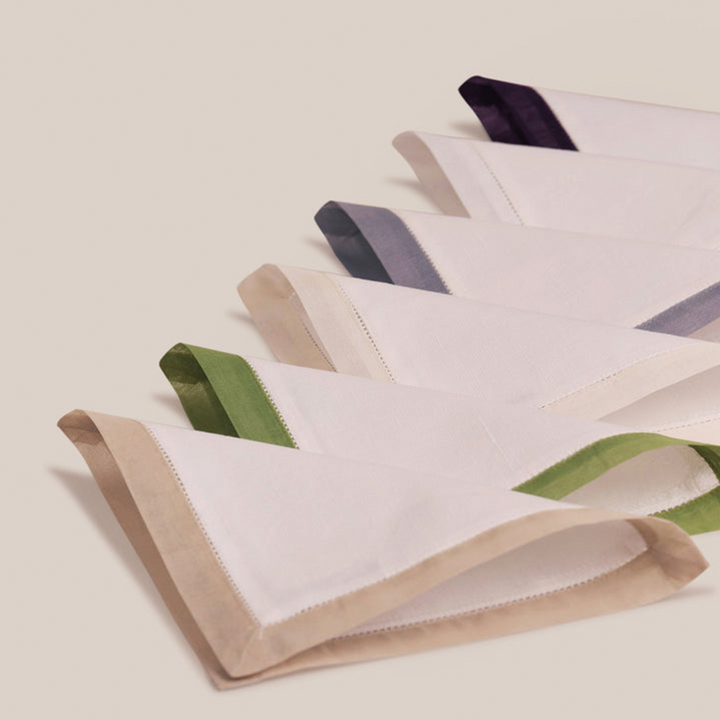 Grey Organdi Cocktail Napkin | Table Linen