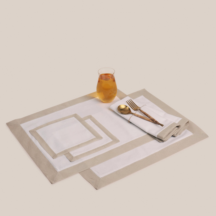 Sand Organdi Placemat | Table Linen
