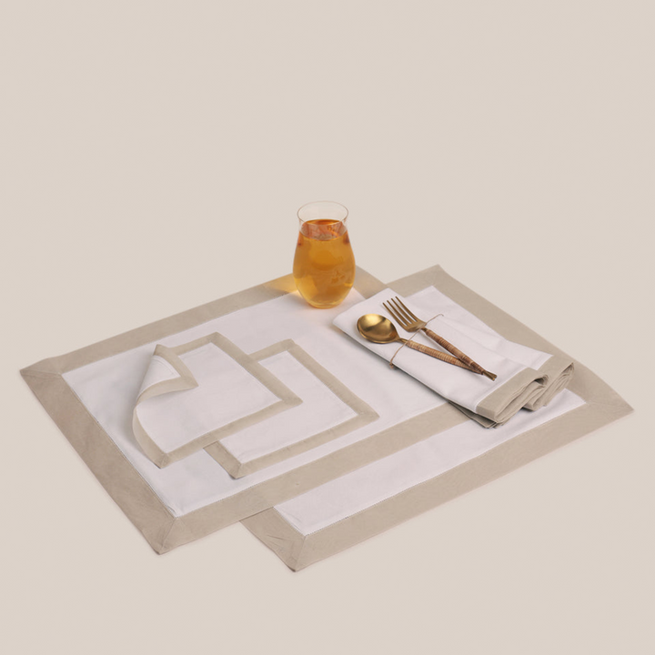 Sand Organdi Placemat | Table Linen