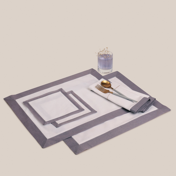 Grey Organdi Placemat | Table Linen