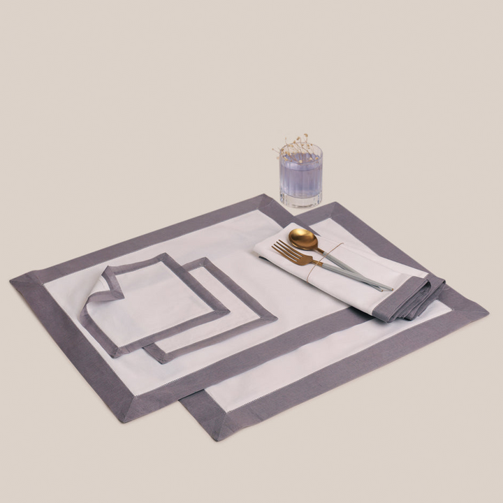Grey Organdi Placemat | Table Linen