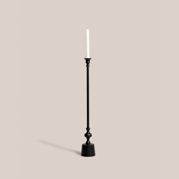 Dawn Taper Candle Holder - Black
