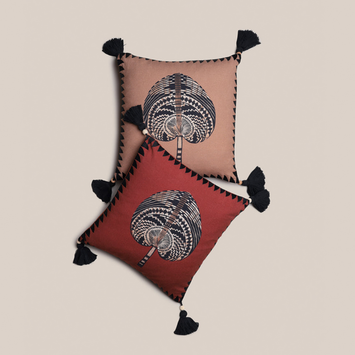 Shabiki Cushion Cover - Rust | Decor Accents