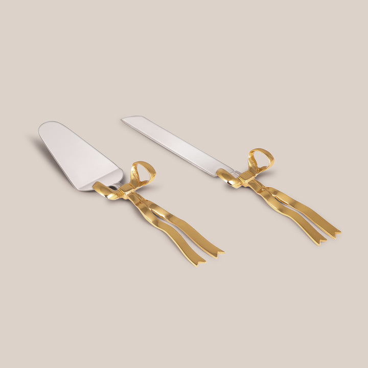 Bow Cake Knife & Server (Set of 2)