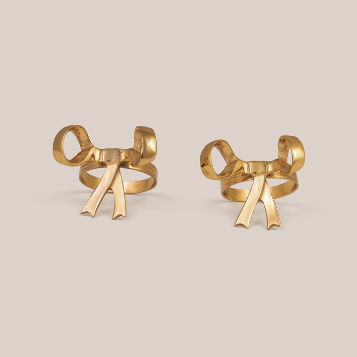 Bow Napkin Rings (Set of 2)