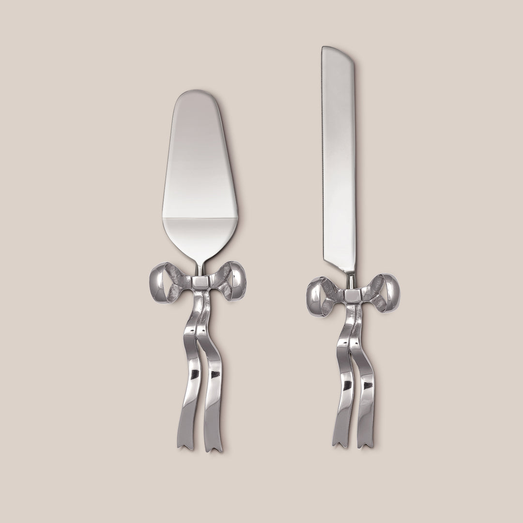 Bow Cake Knife & Server (Set of 2)
